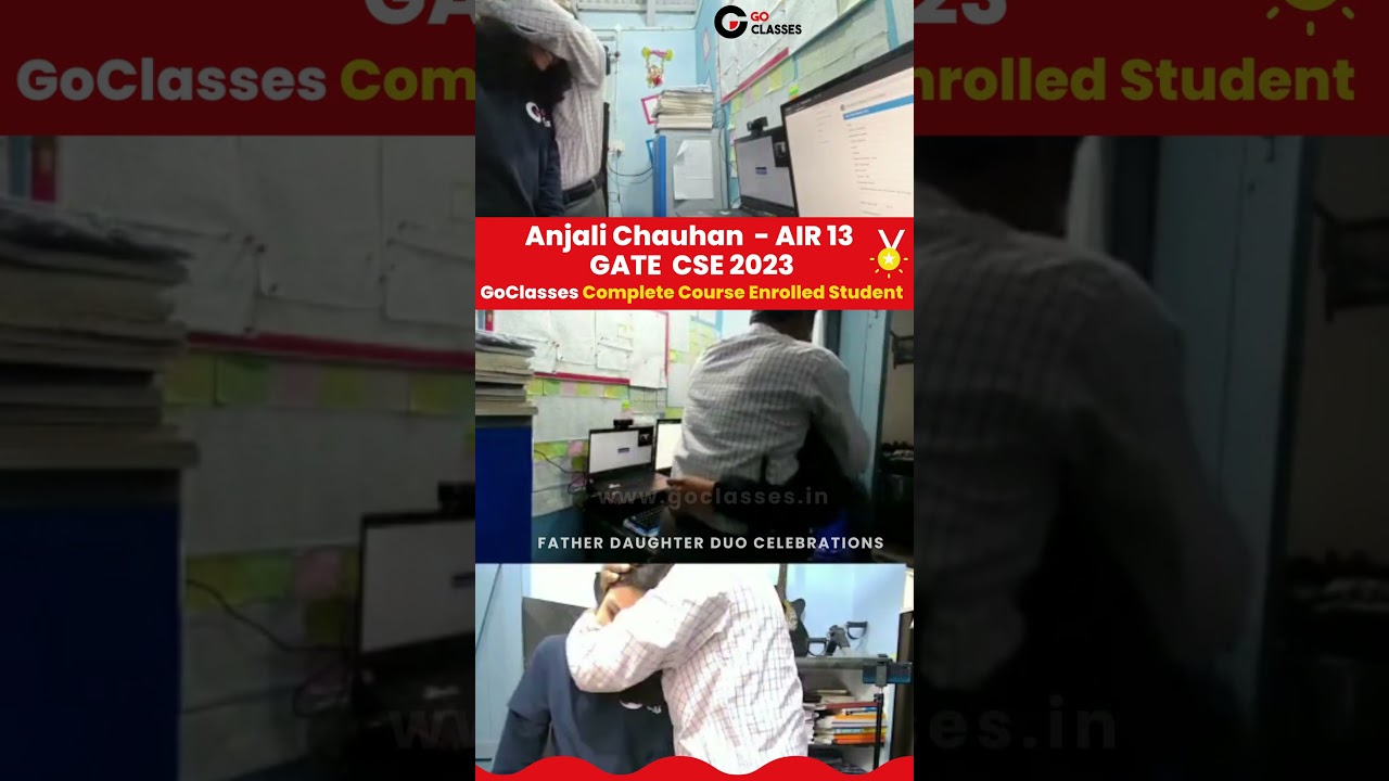 Anjali Chauhan AIR 13 GATE CS 2023 | Go Classes #viral #gate2023 #gatecse