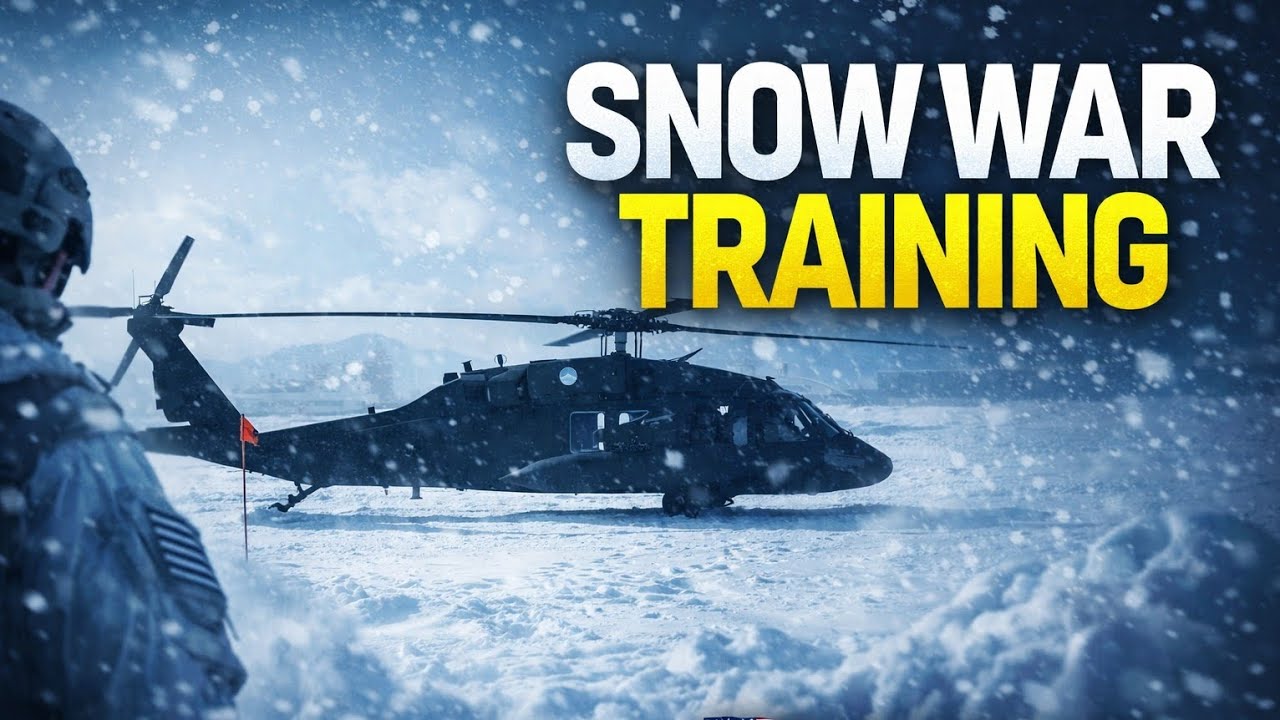 Black Hawk Helicopters Land in Extreme Snow – North Wind 26 Japan Training
