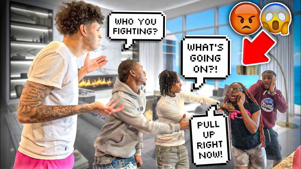 Acting Like I'm Going To Fight! *They actually pulled up!*