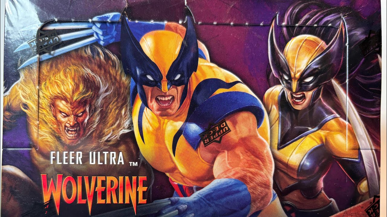 Распаковка коллекционного набора Fleer Ultra Wolverine 2023 года.