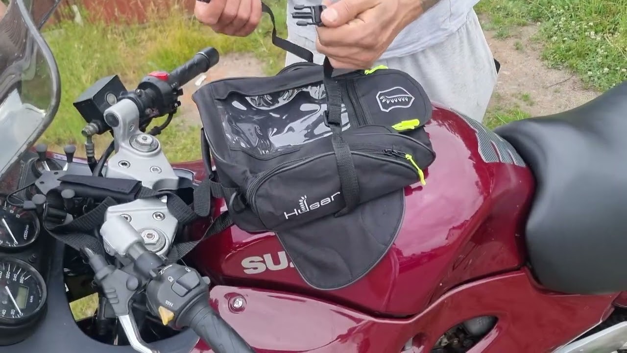 Torba magnetyczna na bak motocykla - HUSAR - Za 170zł - Sakwa na bak z mocnymi magnesami!