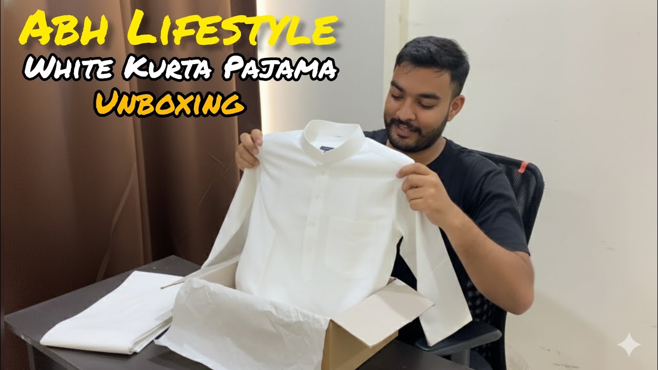 ABH Lifestyle cotton white kurta pajama from Flipkart in just Rs 500 Rs Unboxing & Honest Review 🔥