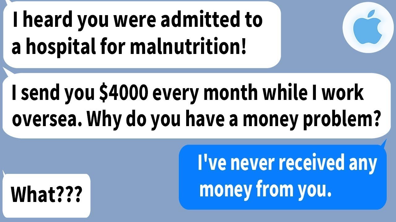【Apple】My wife is malnourished, and she is in the hospital!! Where did the $4,000 I send her...