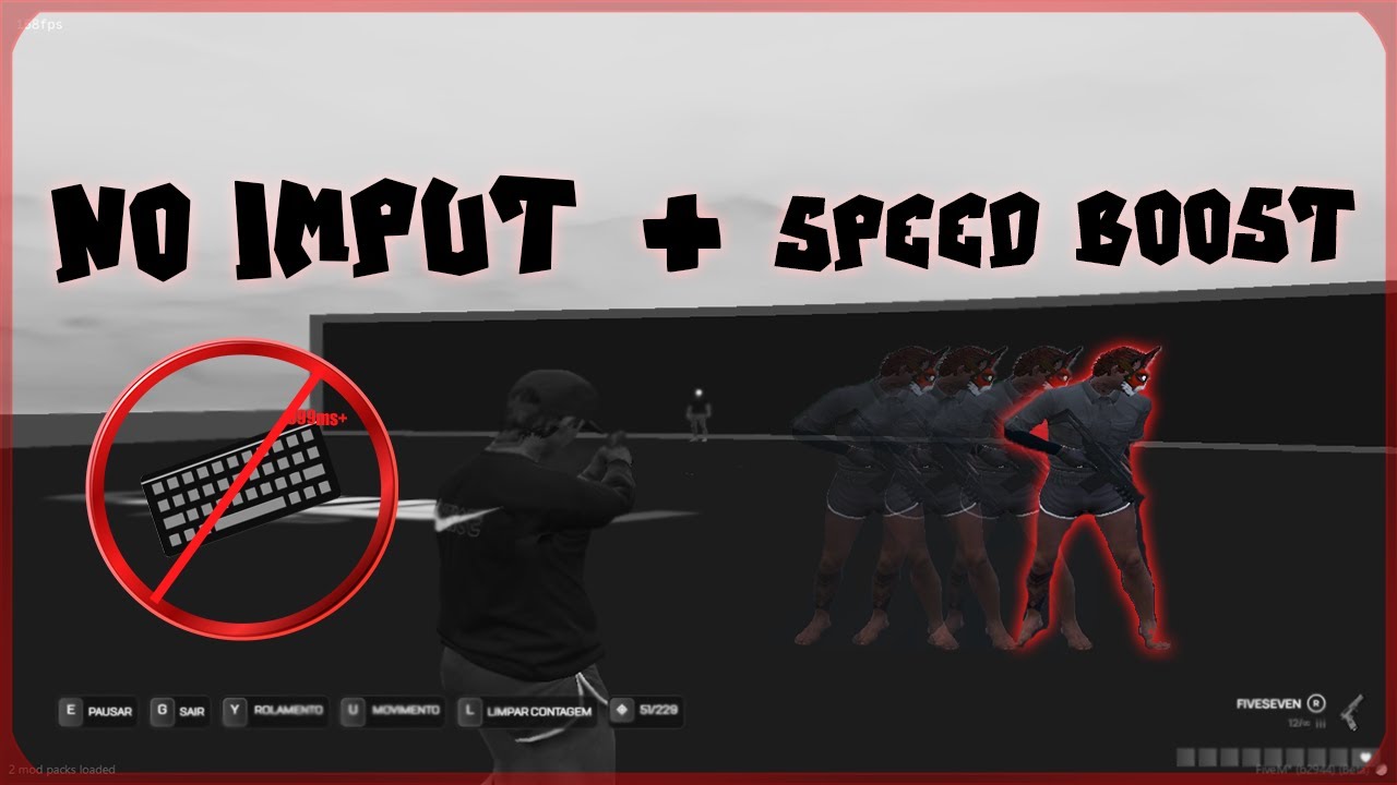 SPEED BOOST + NO IMPUT + AIM SAFE (FIVEM) (DICA PVP #1)