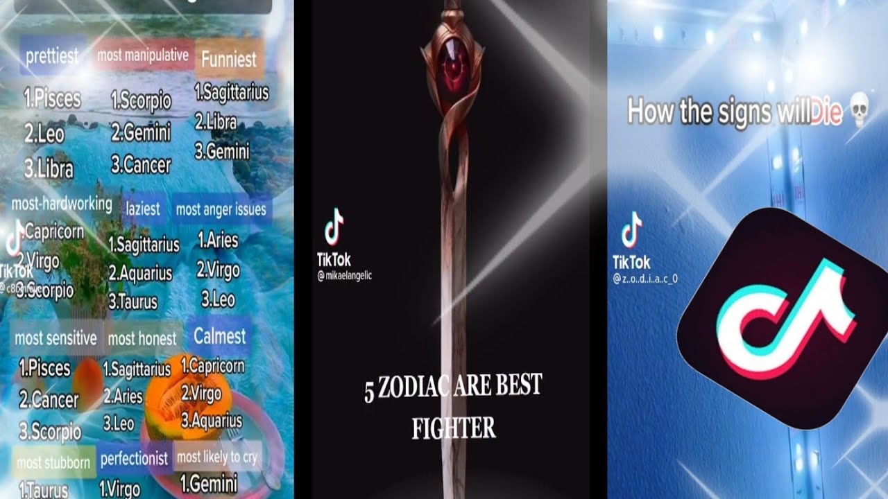 🌅 Zodiac TikTok Compilation 12 ♈♉♊♋♌♍♎♏♐♑♒♓ 🌅