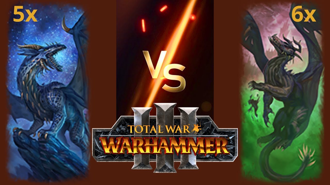 Can 5 Star Dragons Beat 6 Black Dragons in Total War: Warhammer 3?