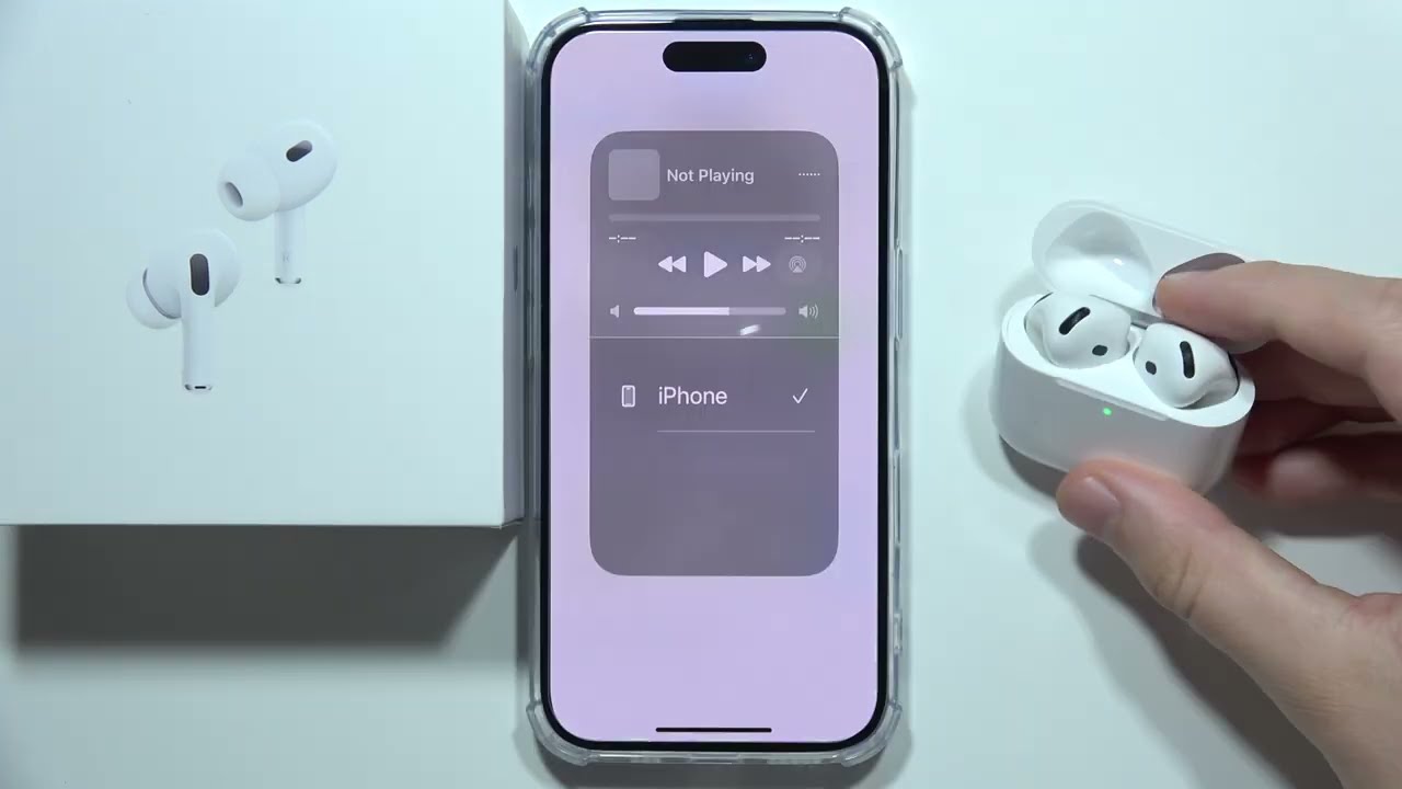 Как выключить AirPods 4?