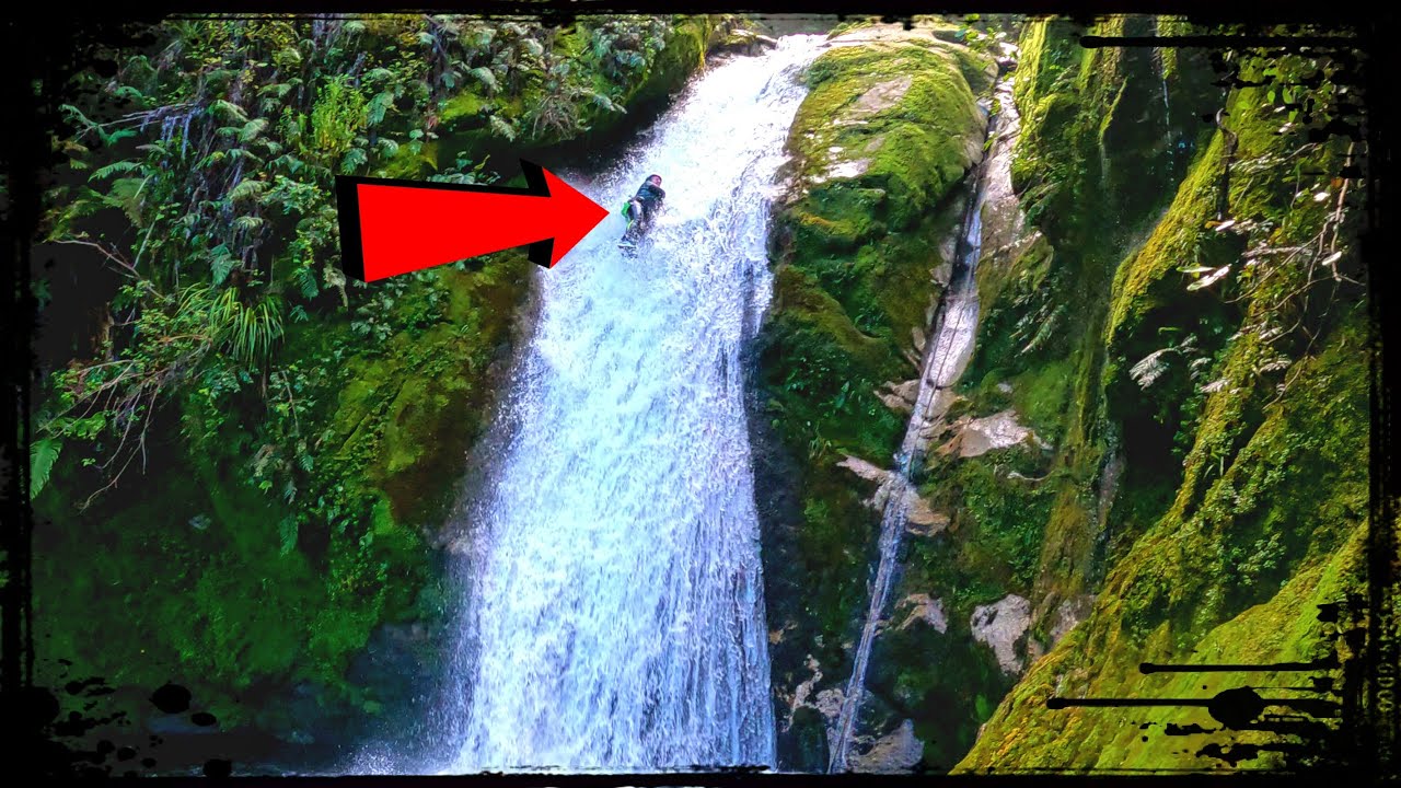 New Zealand's GIGANTIC 55 foot Natural Water Slide HIDDEN in Abel Tasman National Park