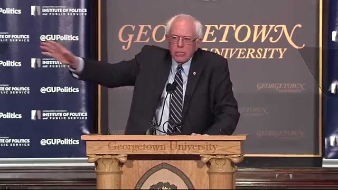 Sen. Bernie Sanders Speaks at Georgetown
