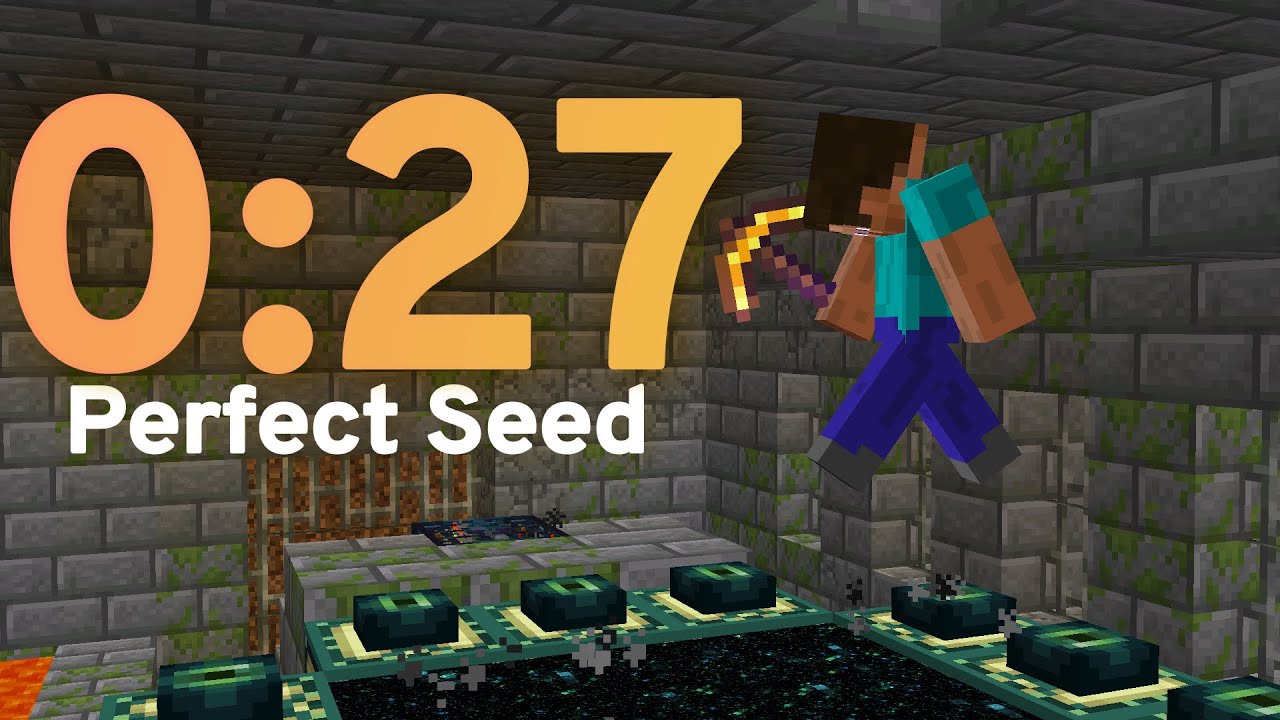 27 Second Minecraft Speedrun (Perfect Seed)