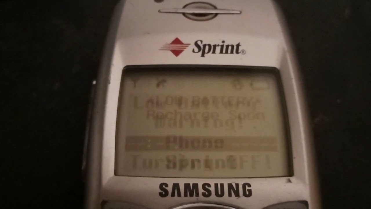 Samsung SPH-N240 - Low Battery and Power Down