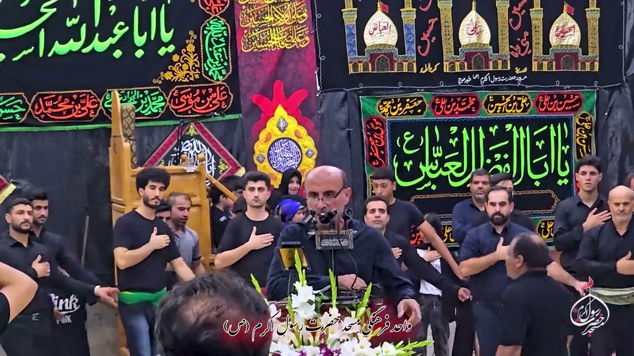 مراسم سینه زنی بوشهری شب 28 صفر  مسجد حضرت رسول اکرم (ص)  شهر خورموج بانوای حاج علی غریبی