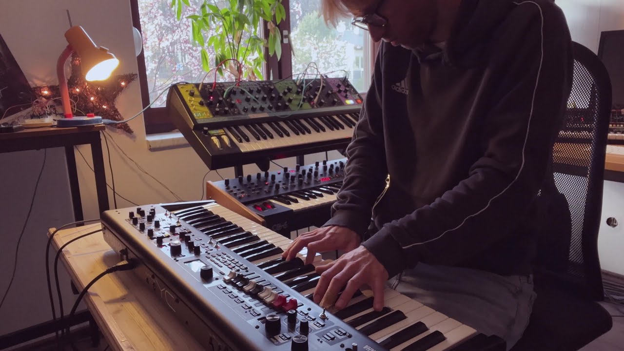 A Slow Relaxing Ambient Piano Session with the Yamaha YC, Oberheim Ob-6 and Juno #piano #ambient