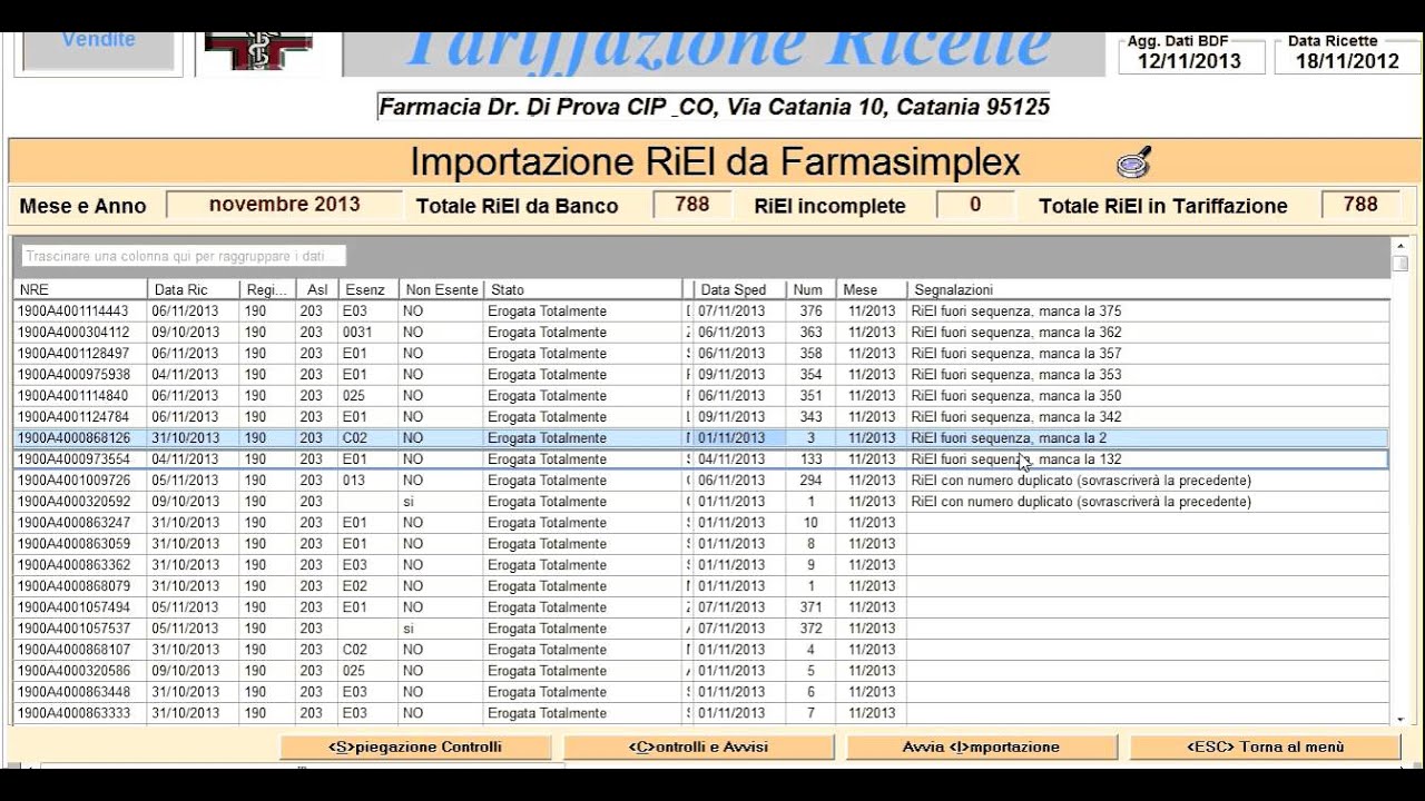 Farmasimplex - RiEl Ricetta Elettronica - La Tariffazione AUTOMATICA delle RiEl