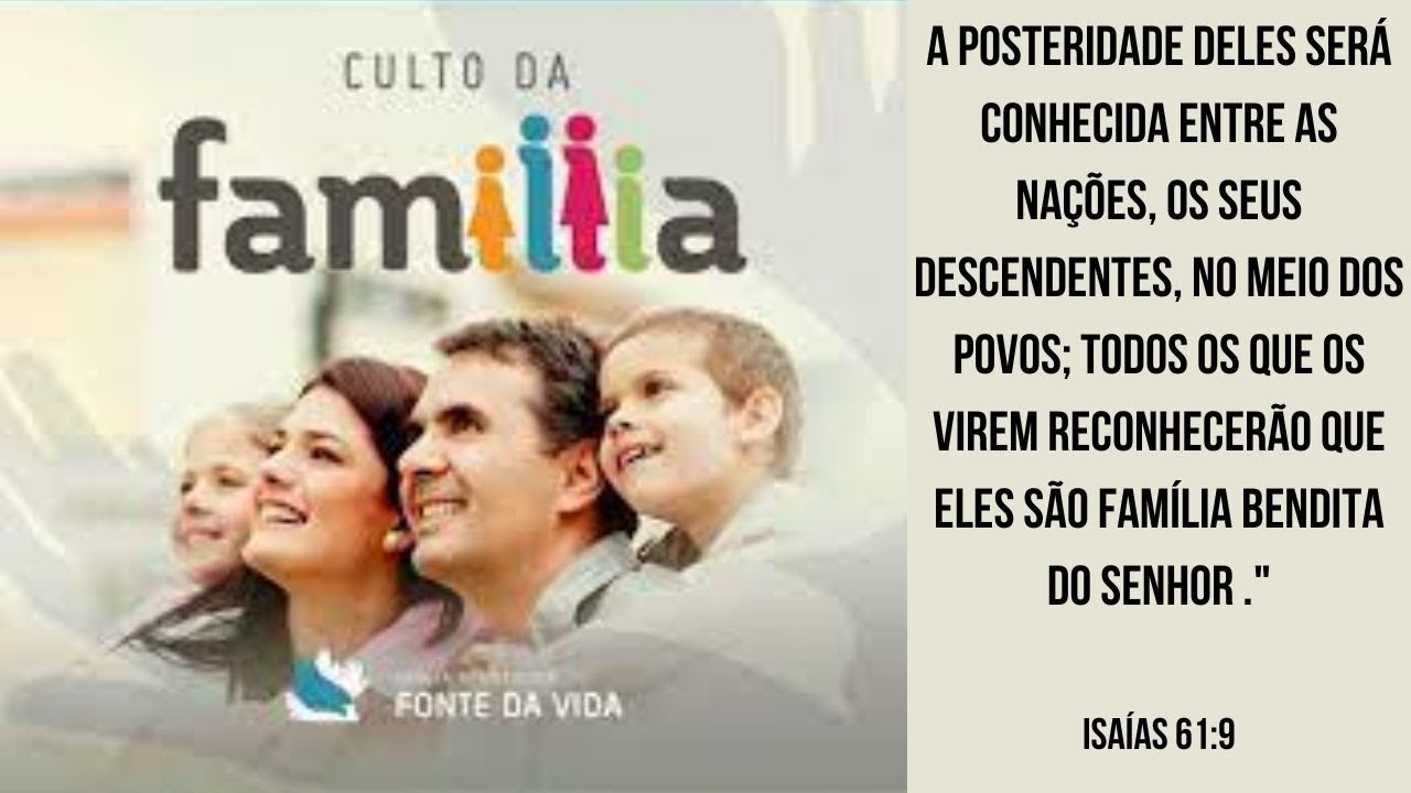 Culto da Familia Santa Ceia 1/03 10h00 - Culto ao Vivo