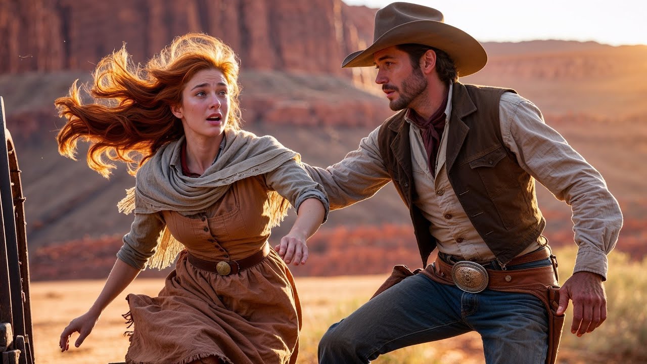 She Jumped From the Wagon to Escape a Beating, The Cowboy Caught Her Before She Hit the Ground