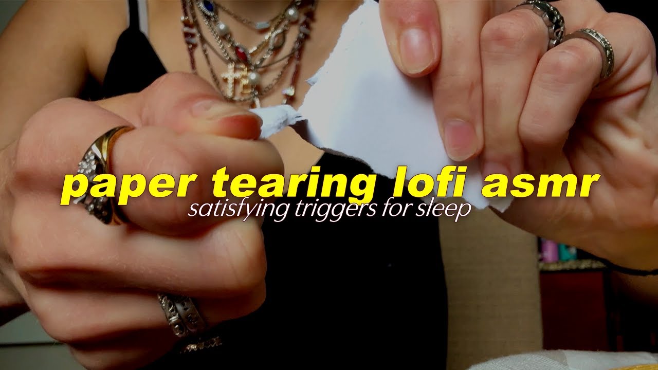 satisfying lofi paper ripping ASMR for sleep & anxiety relief