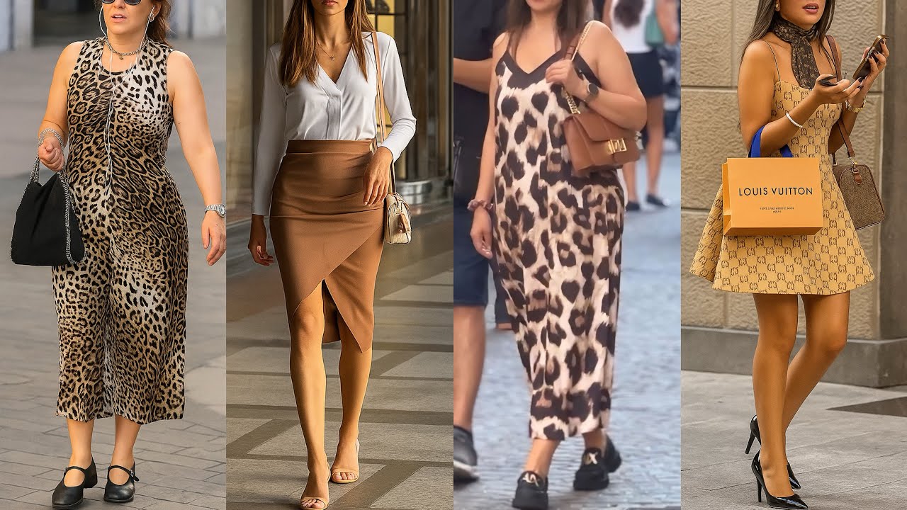 ITALY AUGUST SHOPPING LOOKS 🇮🇹 MILAN STREET HOTTEST FASHION TRENDS | ITALIAN LUXURY SUMMER DRESSES