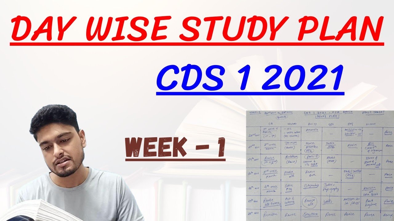CDS 1 2021 DAY WISE STUDY PLAN, CDS DAILY TIME TABLE | AMIT KUMAR SINGH