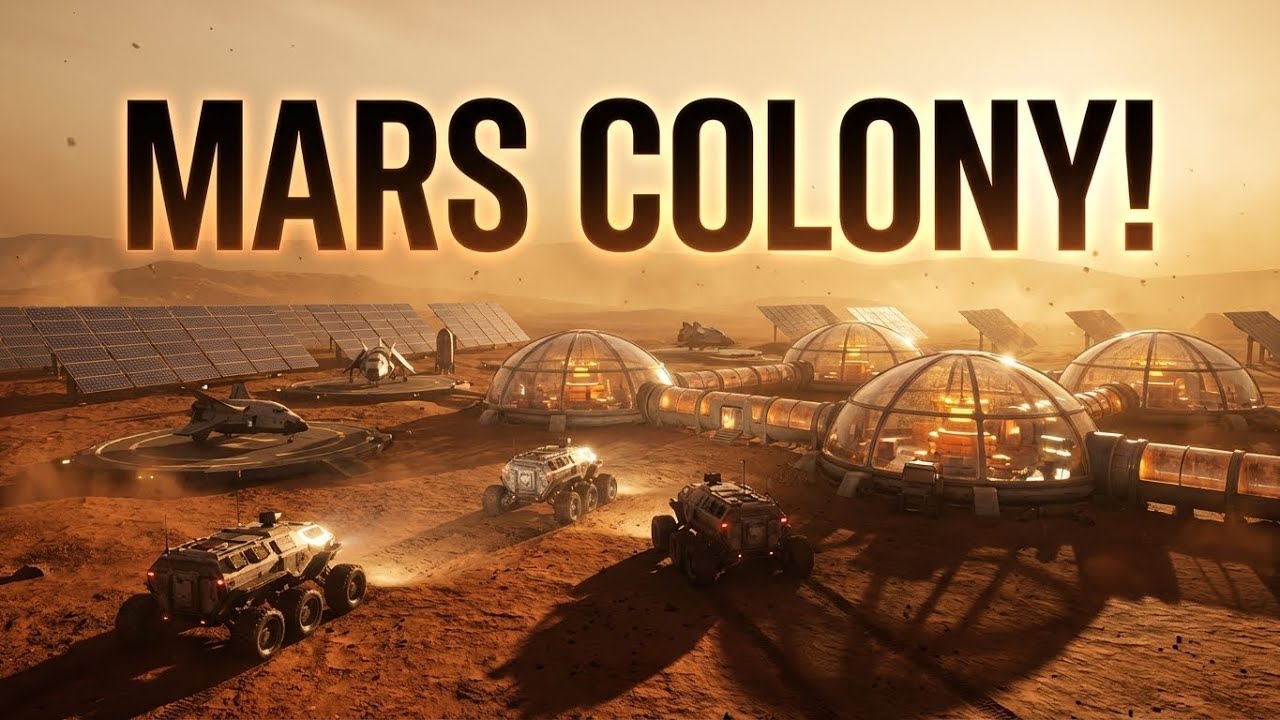 First Human Colony on Mars &mdash; Stunning Cinematic Base Reveal!