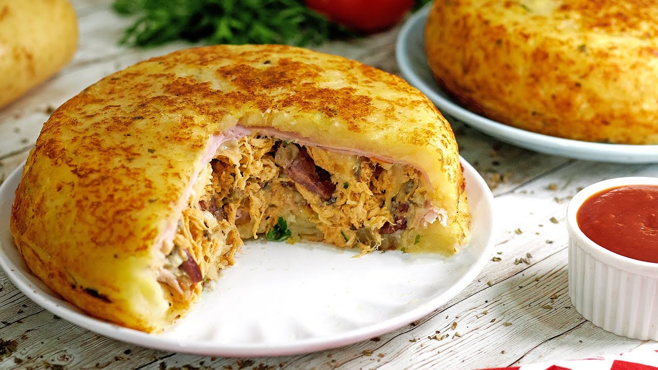 FAÇA 2 BATATAS RECHEADA DE FRIGIDEIRA PERFEITA E PROTA EM MENOS DE 15 MINUTOS