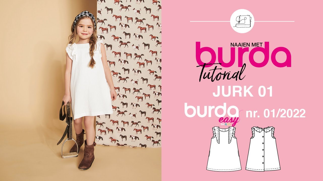 katoenen jurk #1 | burda easy kids lente/zomer 2022