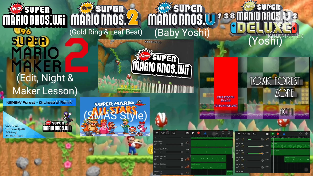 New Super Mario Bros. Wii - Forest/Jungle Theme Mashup