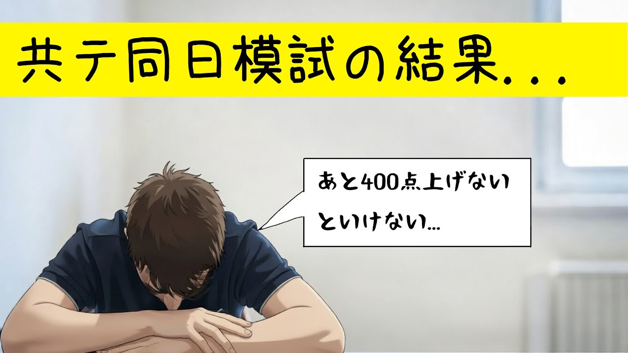 共テ同日模試の絶望の結果