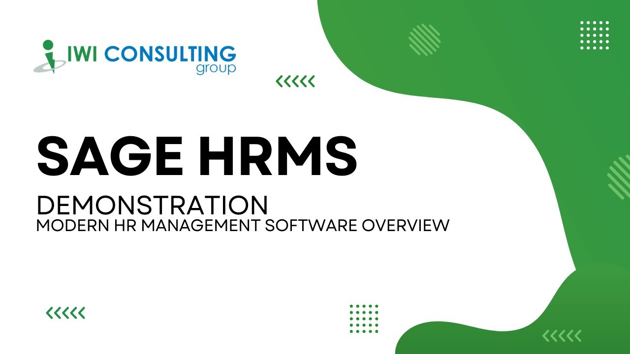 Sage HRMS Demonstration &ndash; Modern HR Management Software Overview
