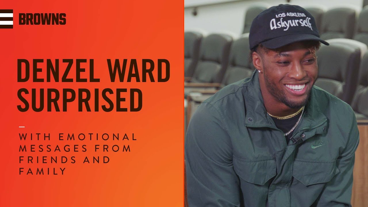 Denzel Ward Surprised With Emotional Messages From Friends and Family | Cleveland Browns