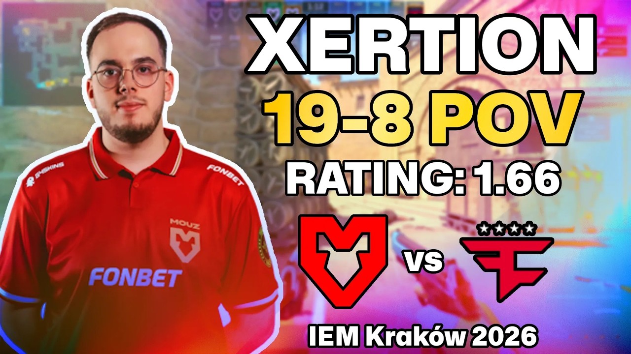 XERTION 19-8 POV vs FaZe (Mirage) | IEM Kraków 2026