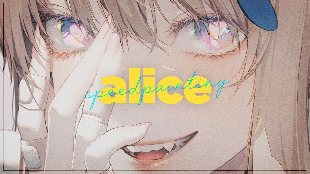 [백일몽화] 스마일 앨리스 💙 Speed Painting