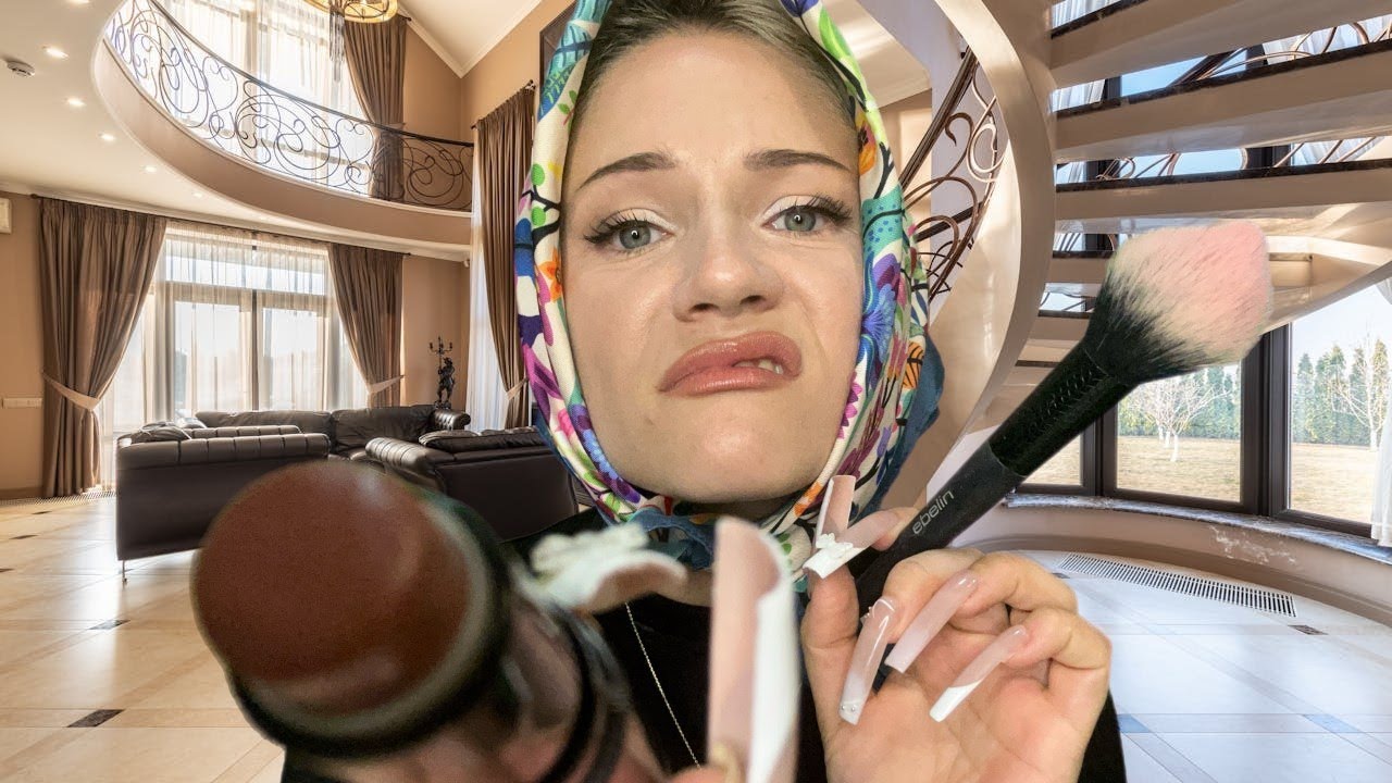 ASMR Balkan Auntie Does Your Makeup for Your Cousin's Wedding (Accent, Roleplay)