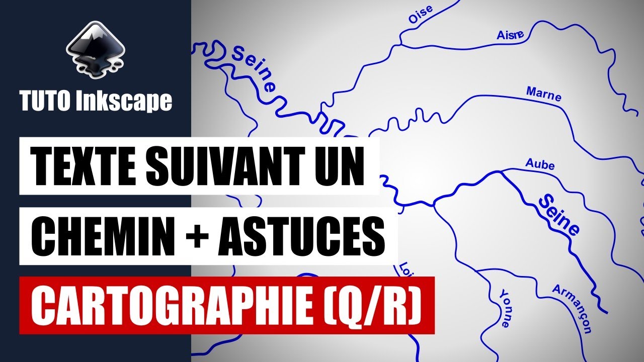 Tuto inkscape : texte suivant un chemin + astuces (Cartographie - Q/R)
