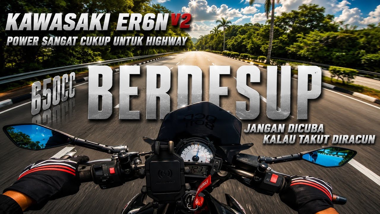 Kawasaki ER6N Masih Berbisa • Power Memang Sedap • Motor Besar Mampu Milik @akujoe