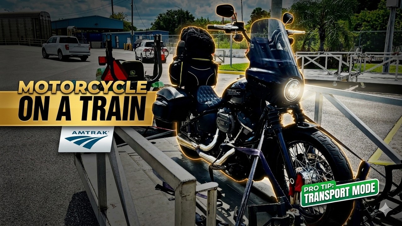 Loading my motorcycle on the Amtrak Auto Train