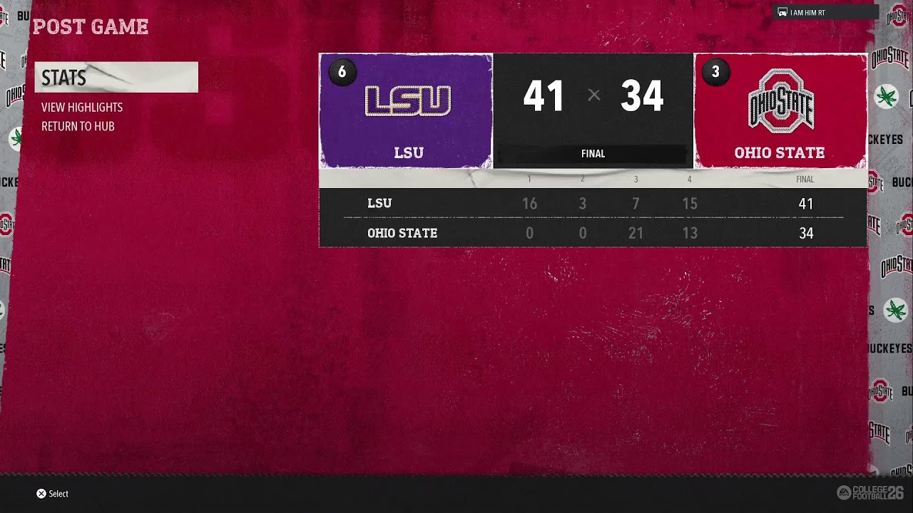 Lsu vs Ohio state Round 2 playoffs