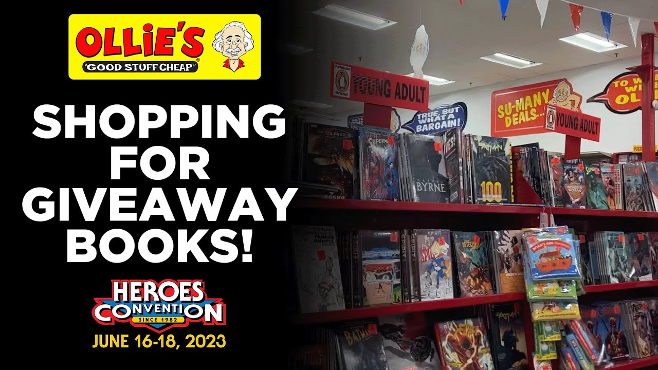 Comic Book Hunting at OLLIE'S | HeroesCon 2023 Giveaway | Watch to Win!