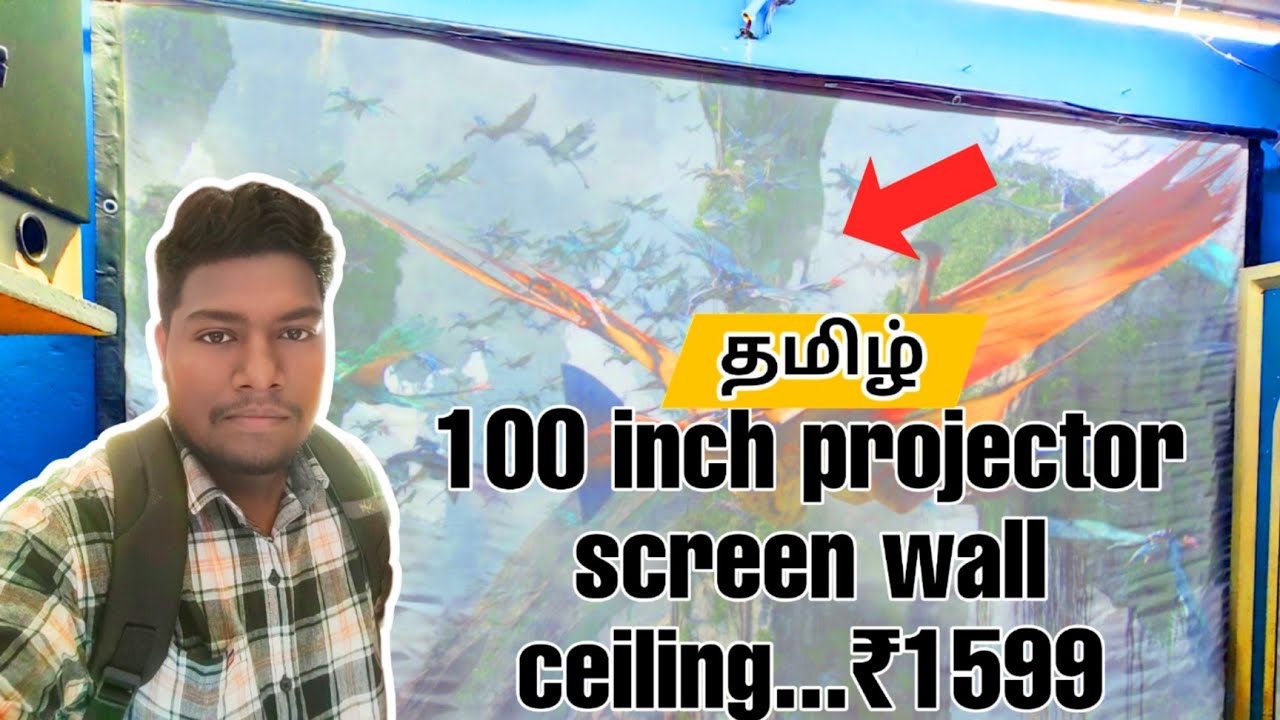 💥 Home use How to make 100 inch projector screen wall ceiling Roller Blind full tutorial video 2025 