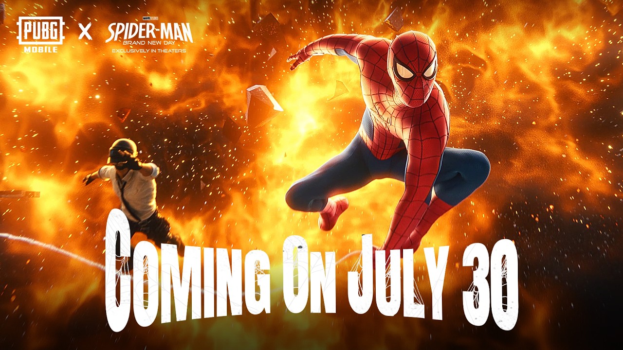Get ready for PUBG MOBILE &times; Spider-Man: Brand New Day collaboration.