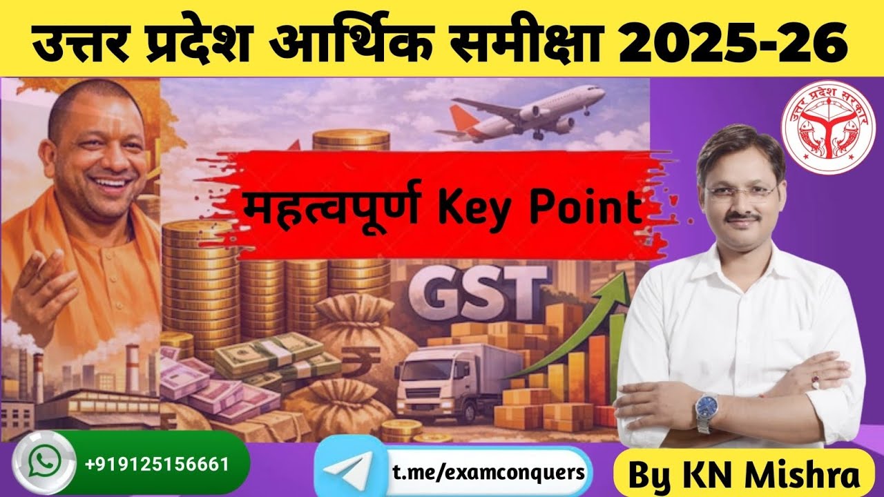 UP Economic Survey 2025-26 उत्तर प्रदेश आर्थिक समीक्षा 2025-26.