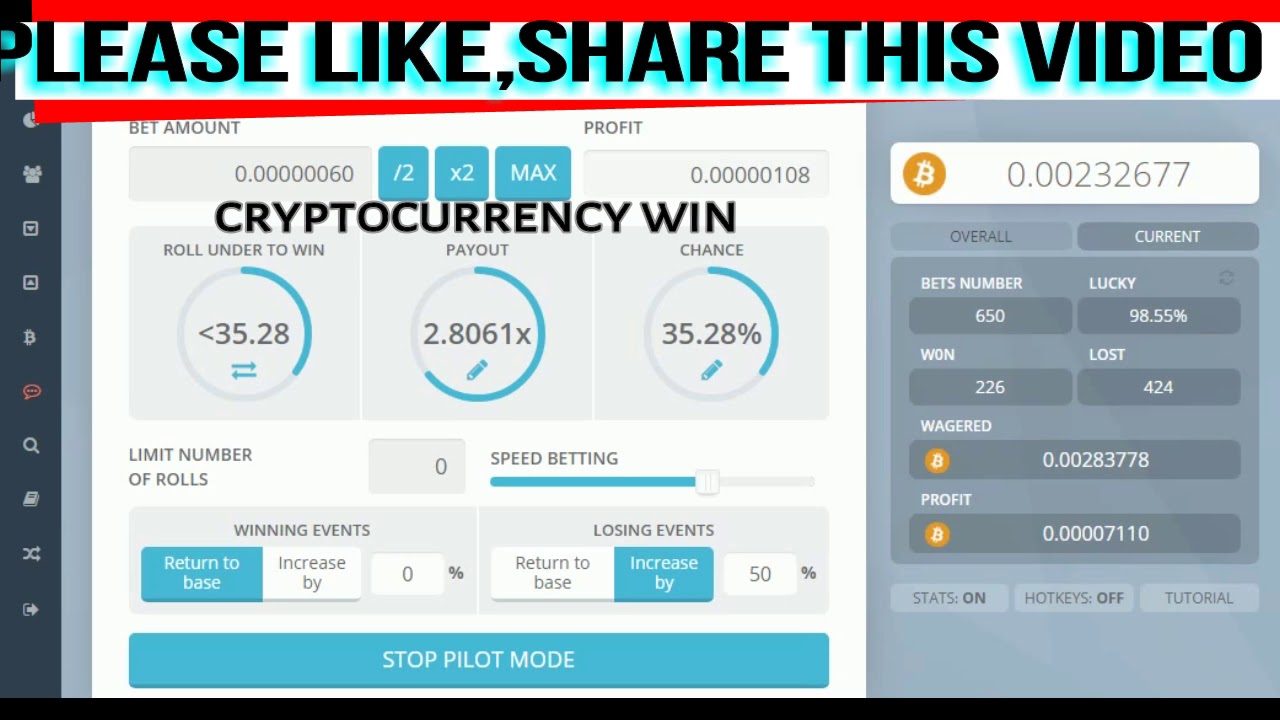 Bitsler - Very Low Balance Winning Strategy WITH MY NEW METHOD ! bitsler high balance !