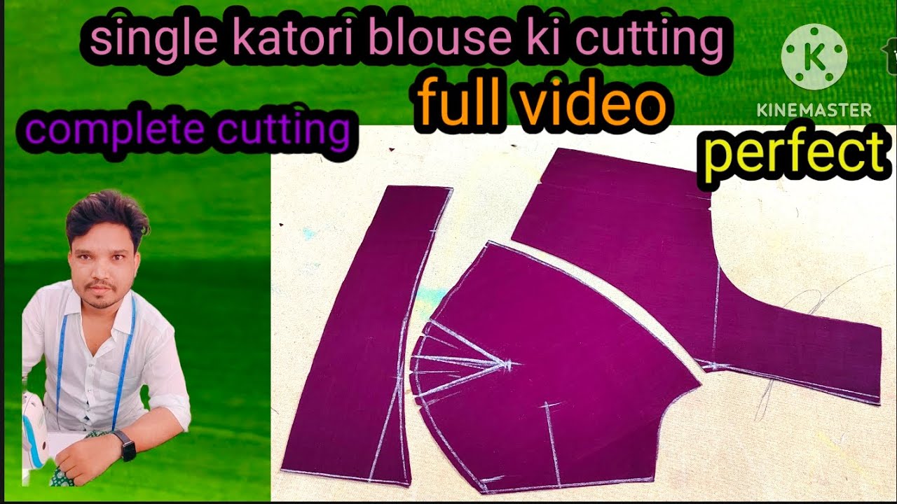 40 Size single Katori Blouse Cutting | Blouse Cutting | Blouse Stitching |Afroz tailor