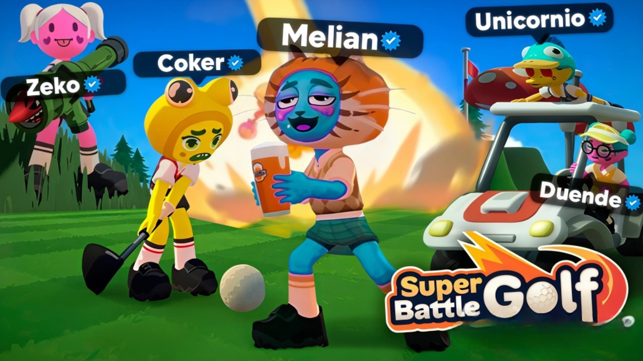 Un B0RRACHO vs 4 STREAMERS - Super Battle Golf