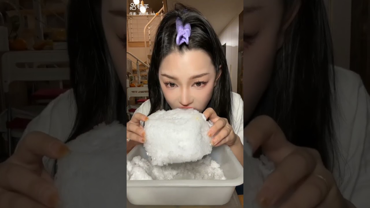 #freezerfrost #loveiceasmr Flavored ice 🍨🍨🍨 #iceeating  sungril