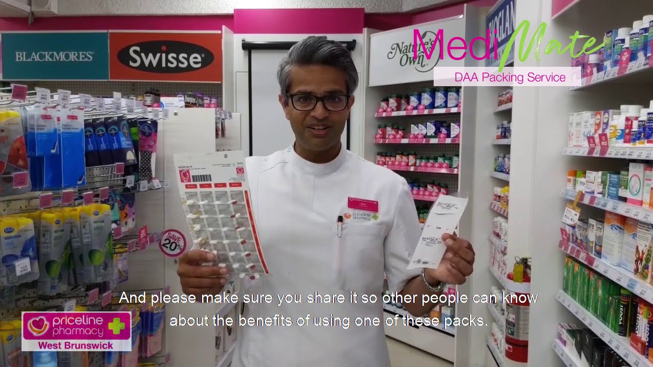 MediMate- DAA Packing Service | PRICELINE PHARMACY WEST BRUNSWICK