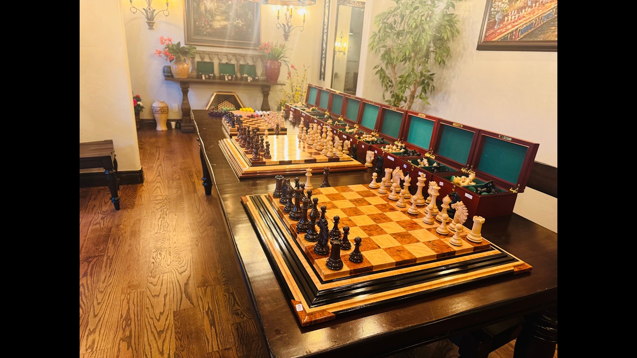 Luxury Wooden Chess Sets & personally designed Handmade Boards &mdash; Collector Sale