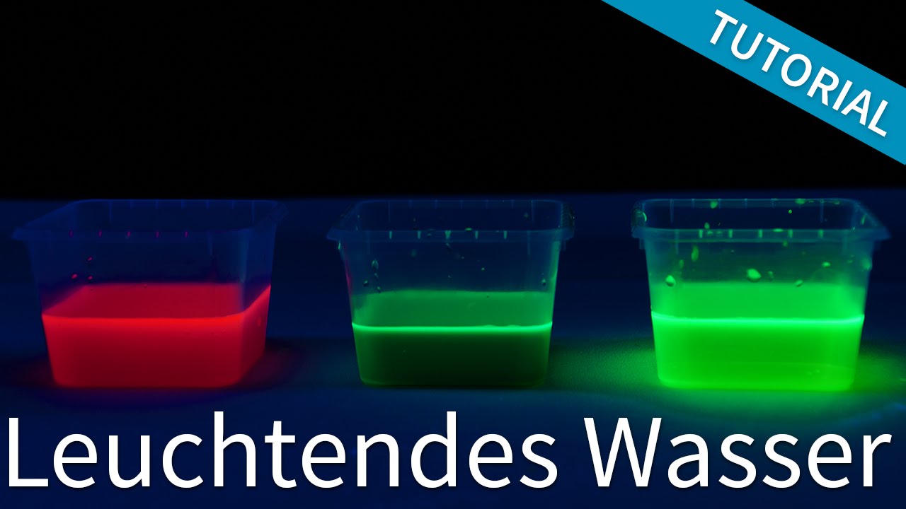 Leuchtendes Wasser selber machen - UV Licht Heimexperiment by Incredible Experiments