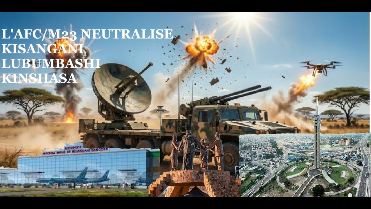LES DRONES DE L'AFC/M23 NEUTRALISE KISANGANI LUBUMBASHI KINSHASA ET GAGNE LA GUERRE TECHNOLOGIQUE
