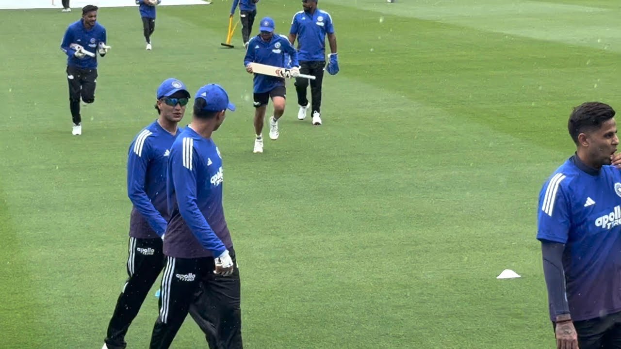 Rain Interrupts Team India’s practice at Canberra